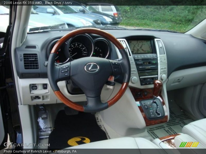 Black Onyx / Ivory 2008 Lexus RX 350 AWD