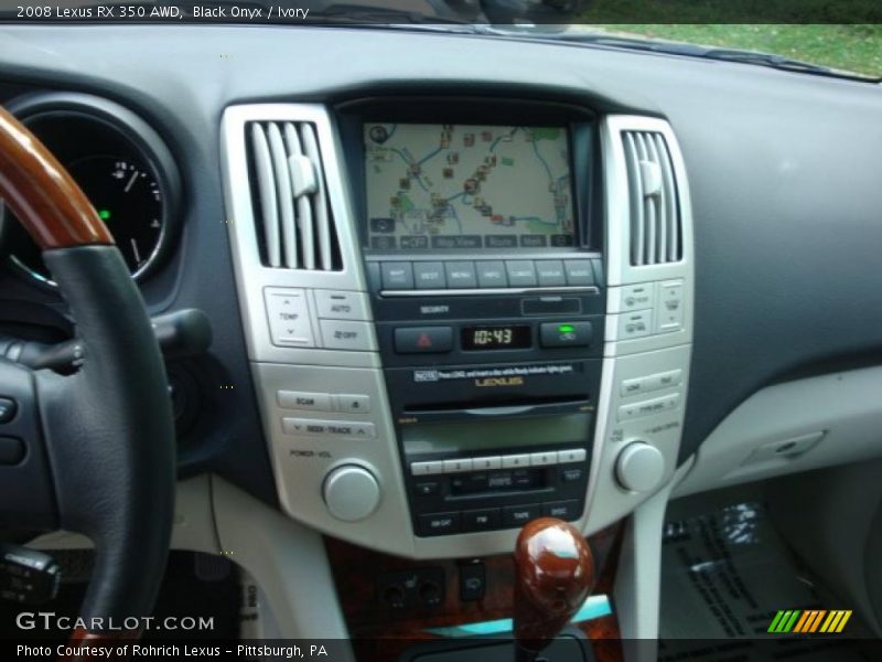 Black Onyx / Ivory 2008 Lexus RX 350 AWD