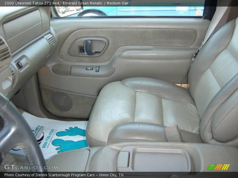 Emerald Green Metallic / Medium Oak 2000 Chevrolet Tahoe Z71 4x4