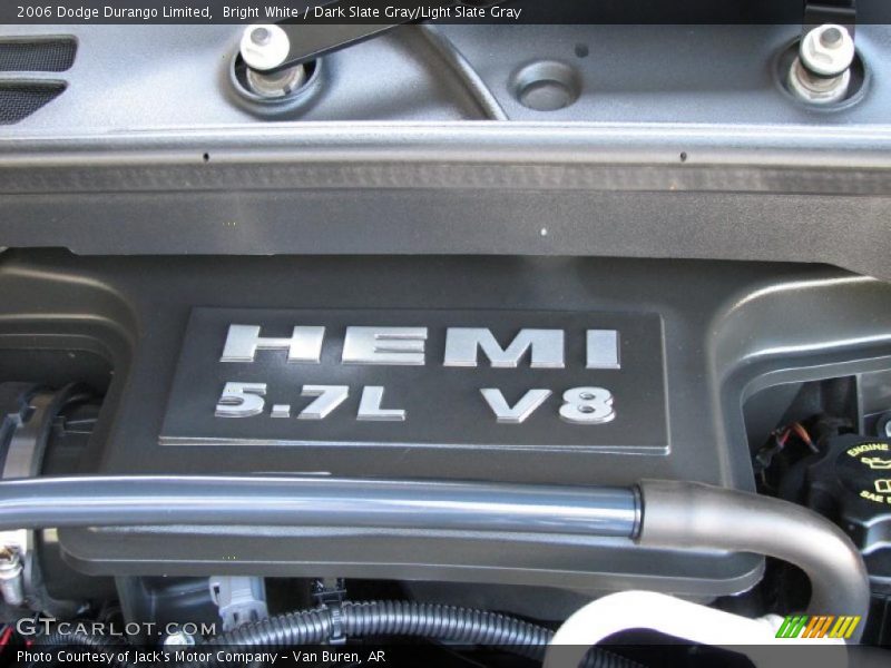 Bright White / Dark Slate Gray/Light Slate Gray 2006 Dodge Durango Limited