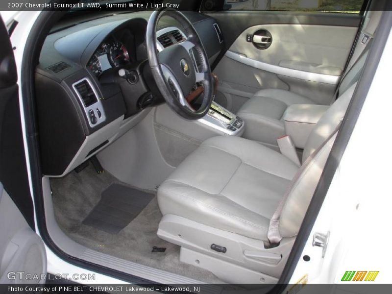 Summit White / Light Gray 2007 Chevrolet Equinox LT AWD