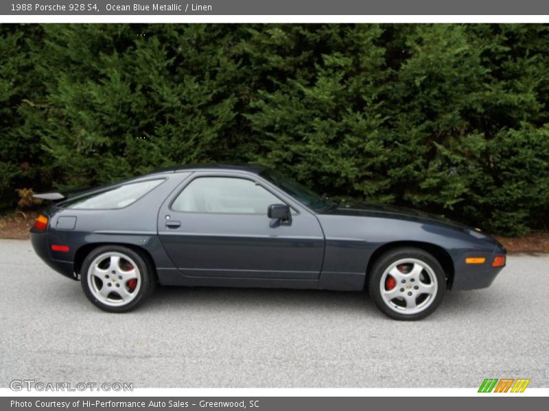 Ocean Blue Metallic / Linen 1988 Porsche 928 S4