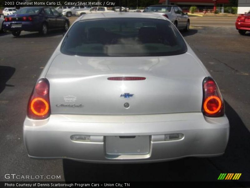 Galaxy Silver Metallic / Gray 2003 Chevrolet Monte Carlo LS