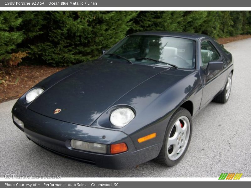 Ocean Blue Metallic / Linen 1988 Porsche 928 S4