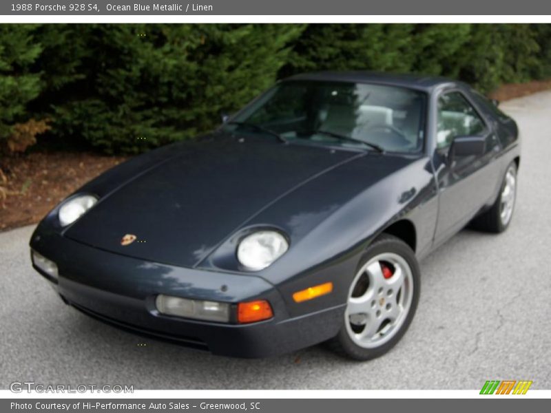 Ocean Blue Metallic / Linen 1988 Porsche 928 S4