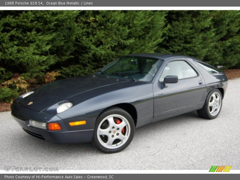 Ocean Blue Metallic / Linen 1988 Porsche 928 S4