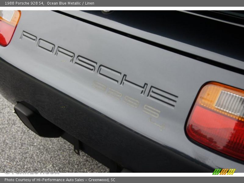 Ocean Blue Metallic / Linen 1988 Porsche 928 S4