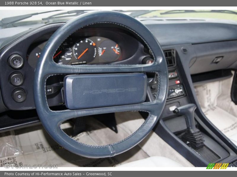 Ocean Blue Metallic / Linen 1988 Porsche 928 S4