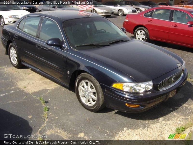 Ming Blue Metallic / Medium Gray 2004 Buick LeSabre Custom