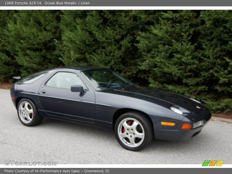 Ocean Blue Metallic / Linen 1988 Porsche 928 S4