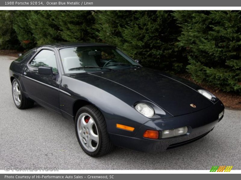 Ocean Blue Metallic / Linen 1988 Porsche 928 S4