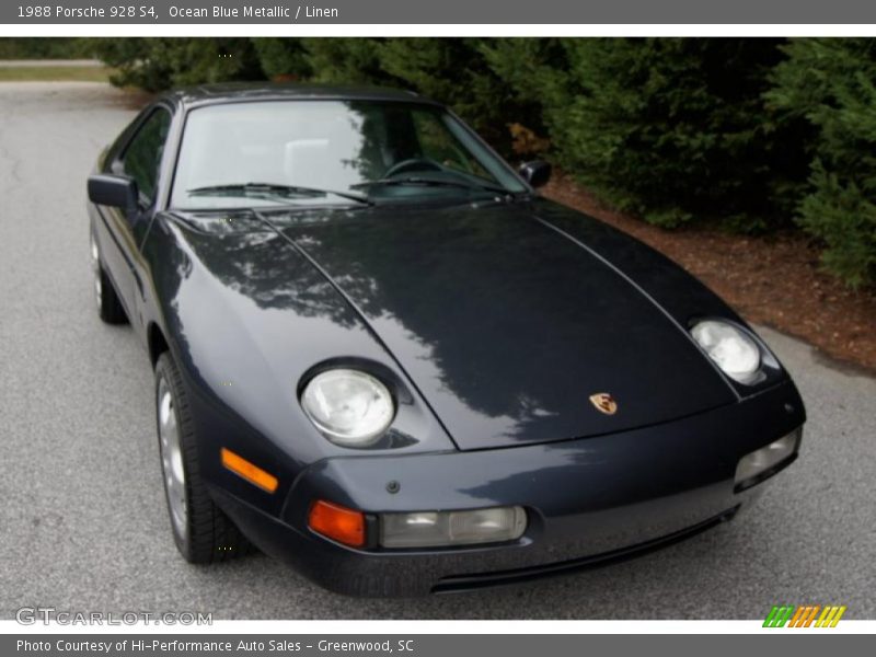 Ocean Blue Metallic / Linen 1988 Porsche 928 S4