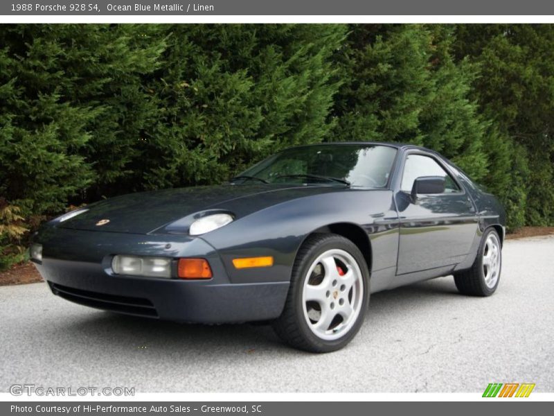 Ocean Blue Metallic / Linen 1988 Porsche 928 S4