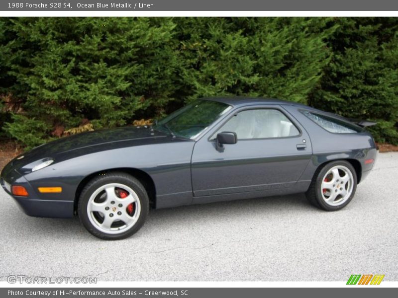 Ocean Blue Metallic / Linen 1988 Porsche 928 S4