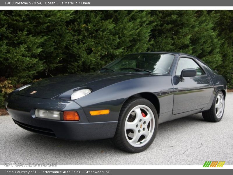 Ocean Blue Metallic / Linen 1988 Porsche 928 S4