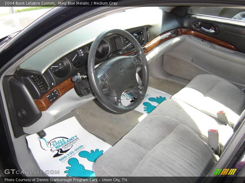 Ming Blue Metallic / Medium Gray 2004 Buick LeSabre Custom