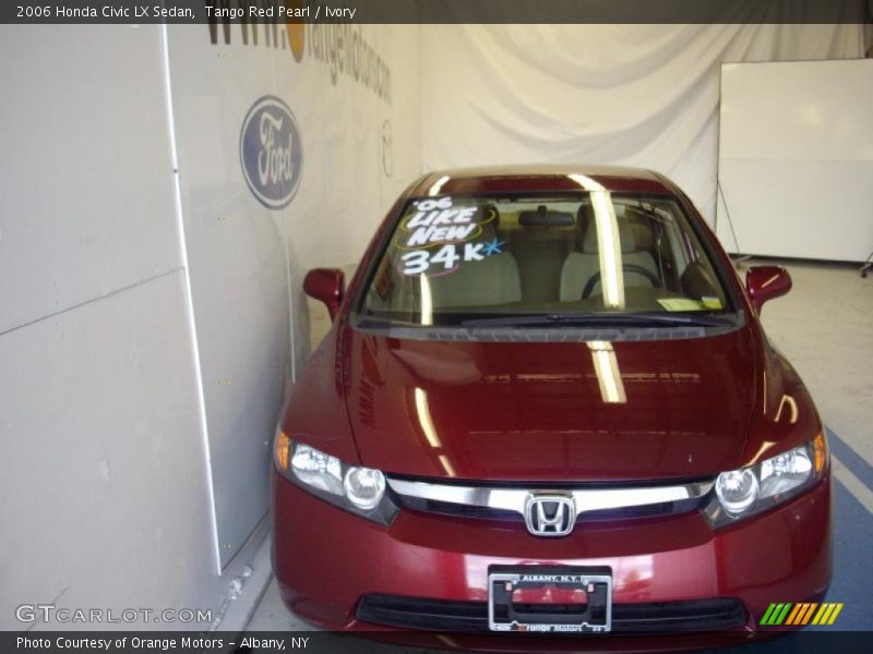 Tango Red Pearl / Ivory 2006 Honda Civic LX Sedan