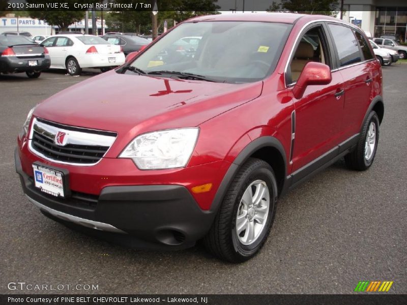 Crystal Red Tintcoat / Tan 2010 Saturn VUE XE