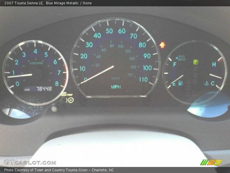 Blue Mirage Metallic / Stone 2007 Toyota Sienna LE