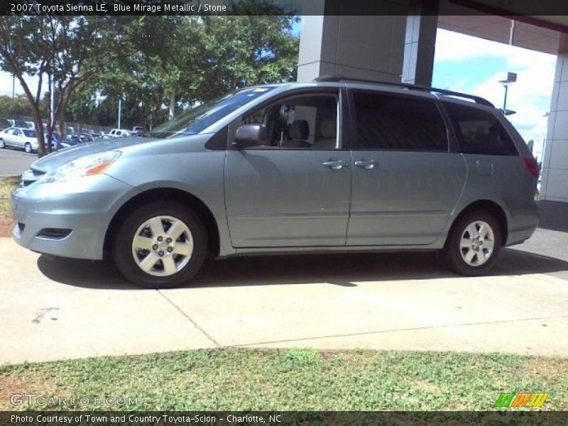 Blue Mirage Metallic / Stone 2007 Toyota Sienna LE