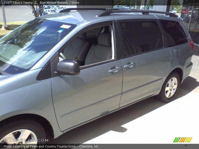 Blue Mirage Metallic / Stone 2007 Toyota Sienna LE