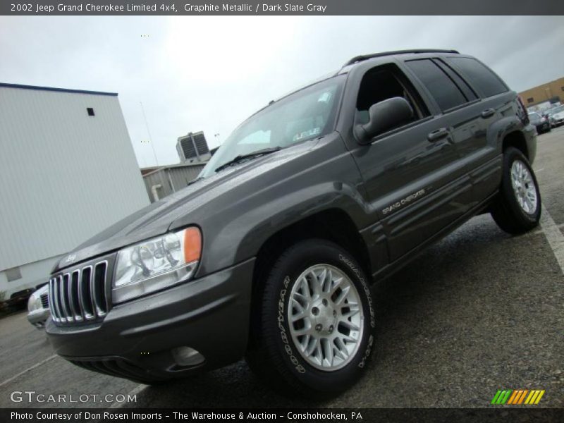 Graphite Metallic / Dark Slate Gray 2002 Jeep Grand Cherokee Limited 4x4