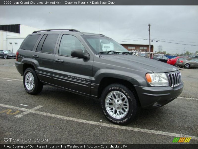 Graphite Metallic / Dark Slate Gray 2002 Jeep Grand Cherokee Limited 4x4