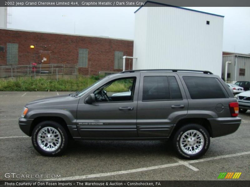 Graphite Metallic / Dark Slate Gray 2002 Jeep Grand Cherokee Limited 4x4