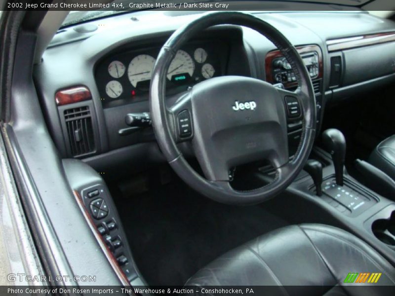 Graphite Metallic / Dark Slate Gray 2002 Jeep Grand Cherokee Limited 4x4