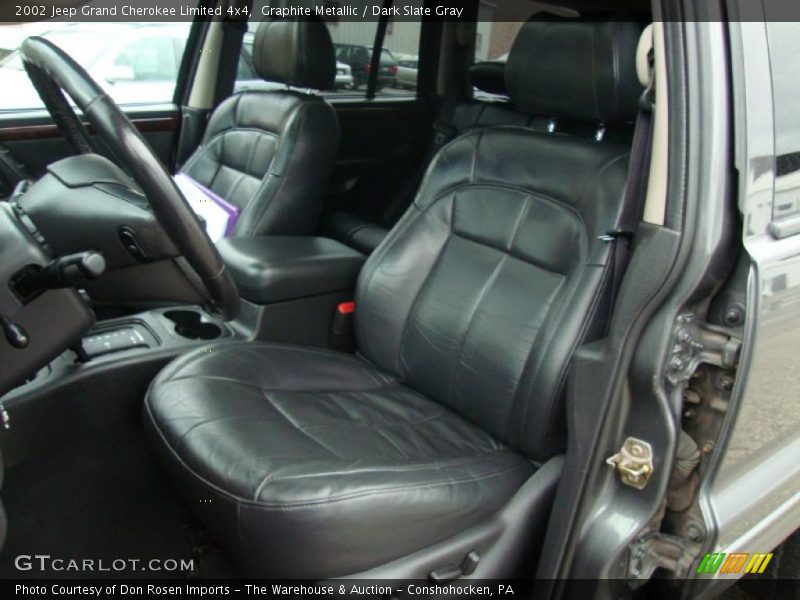 Graphite Metallic / Dark Slate Gray 2002 Jeep Grand Cherokee Limited 4x4