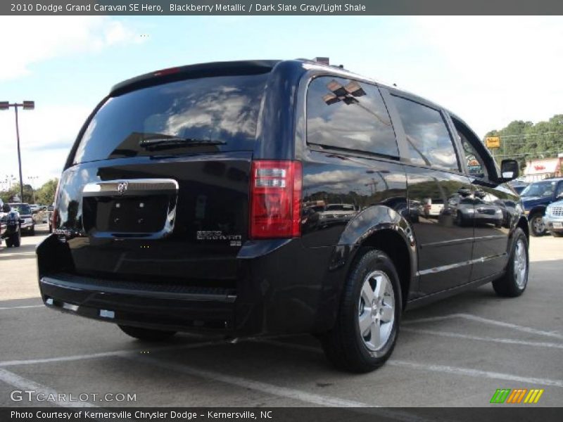 Blackberry Metallic / Dark Slate Gray/Light Shale 2010 Dodge Grand Caravan SE Hero