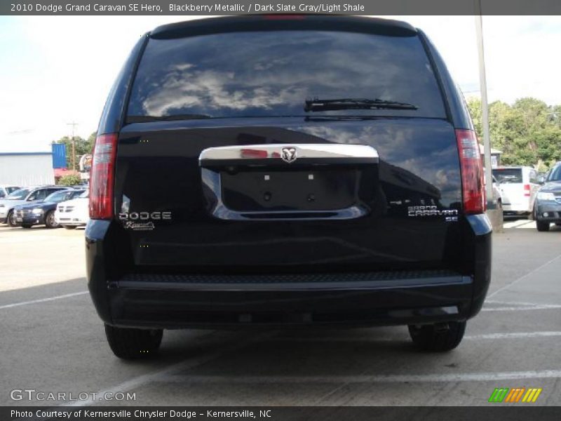 Blackberry Metallic / Dark Slate Gray/Light Shale 2010 Dodge Grand Caravan SE Hero