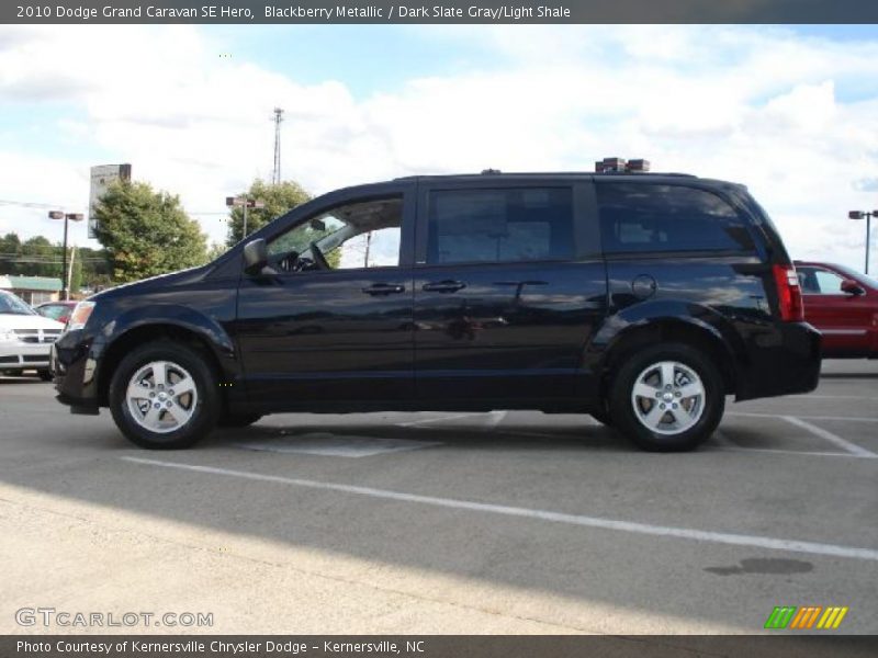 Blackberry Metallic / Dark Slate Gray/Light Shale 2010 Dodge Grand Caravan SE Hero