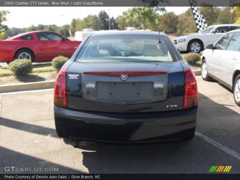 Blue Onyx / Light Gray/Ebony 2003 Cadillac CTS Sedan