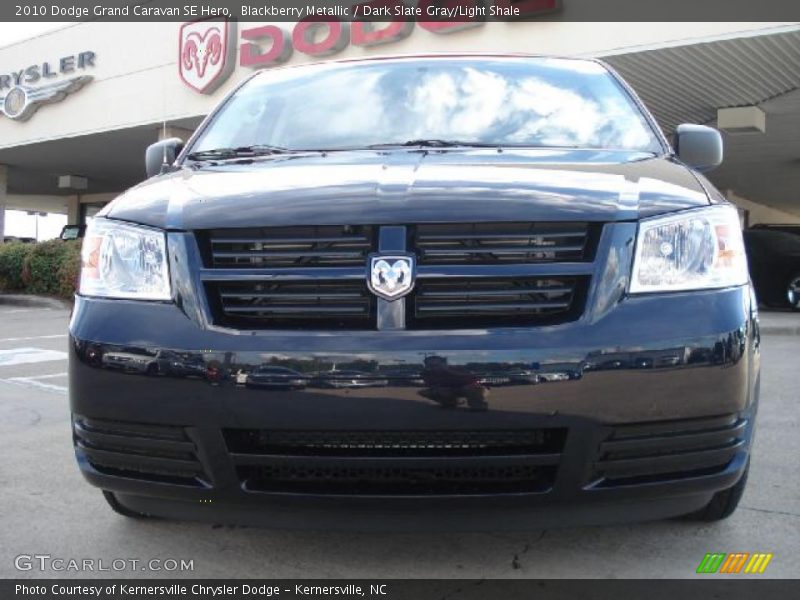 Blackberry Metallic / Dark Slate Gray/Light Shale 2010 Dodge Grand Caravan SE Hero