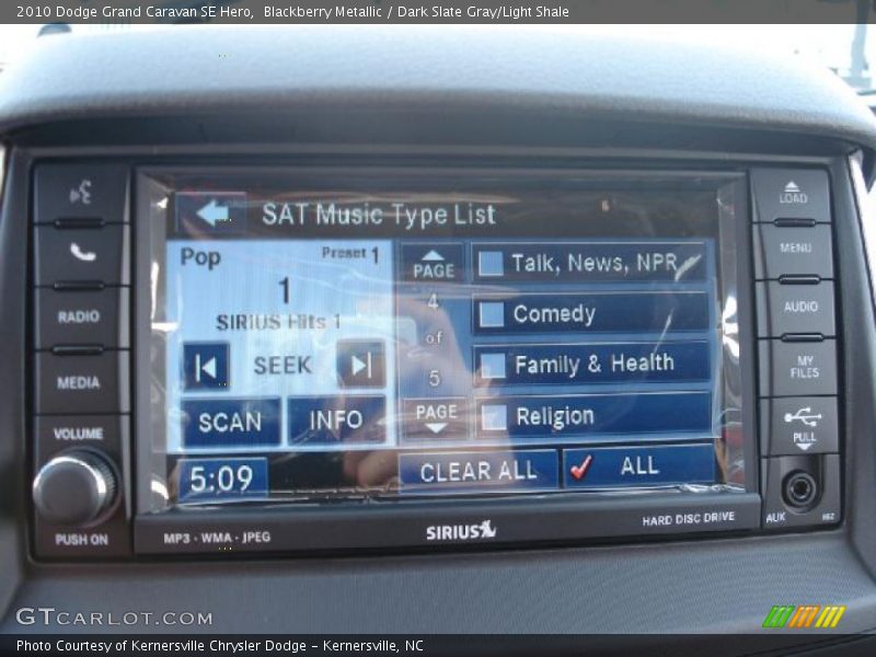 Blackberry Metallic / Dark Slate Gray/Light Shale 2010 Dodge Grand Caravan SE Hero