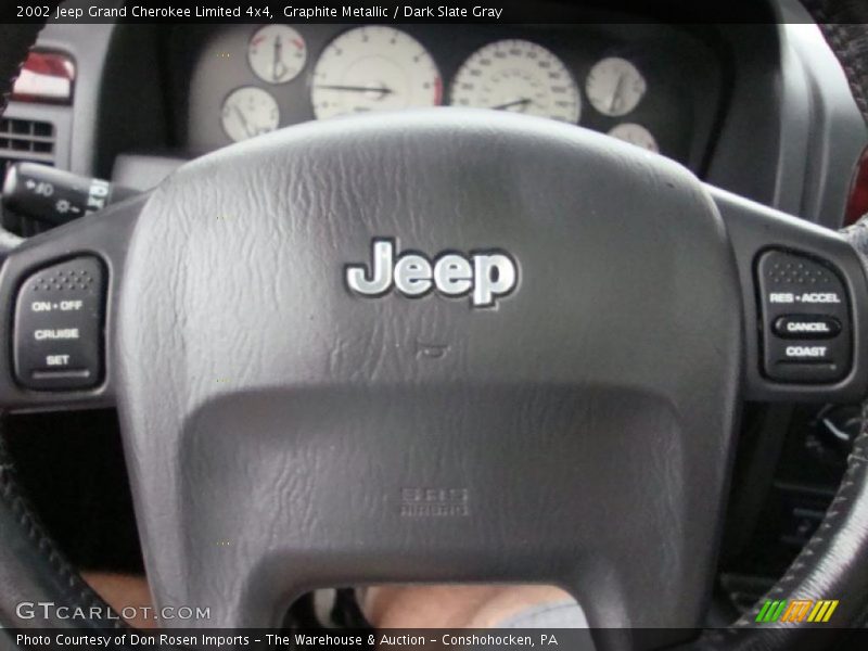 Graphite Metallic / Dark Slate Gray 2002 Jeep Grand Cherokee Limited 4x4
