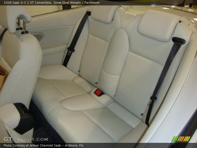 Snow Silver Metallic / Parchment 2008 Saab 9-3 2.0T Convertible