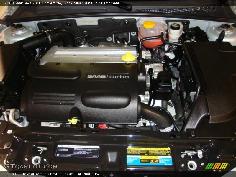 Snow Silver Metallic / Parchment 2008 Saab 9-3 2.0T Convertible