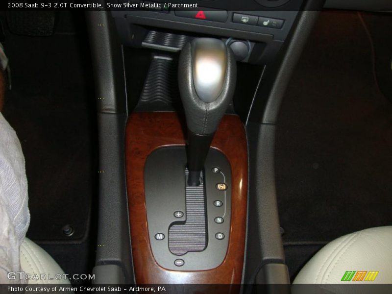 Snow Silver Metallic / Parchment 2008 Saab 9-3 2.0T Convertible