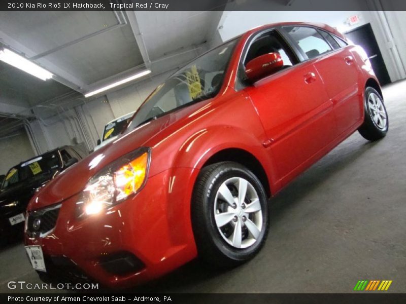 Tropical Red / Gray 2010 Kia Rio Rio5 LX Hatchback