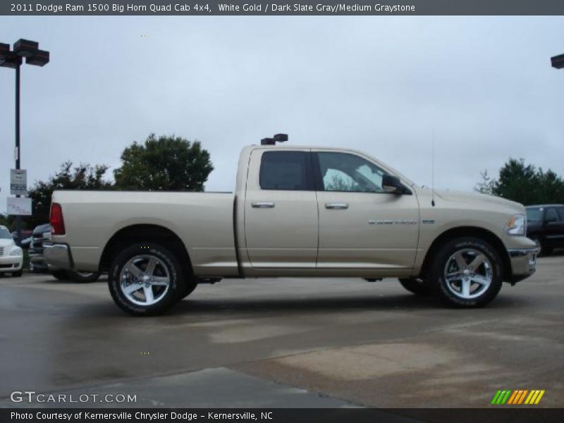 White Gold / Dark Slate Gray/Medium Graystone 2011 Dodge Ram 1500 Big Horn Quad Cab 4x4