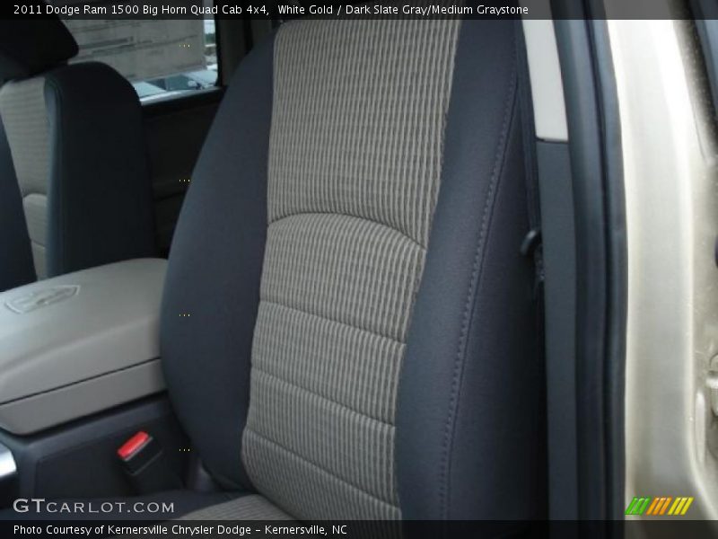 White Gold / Dark Slate Gray/Medium Graystone 2011 Dodge Ram 1500 Big Horn Quad Cab 4x4