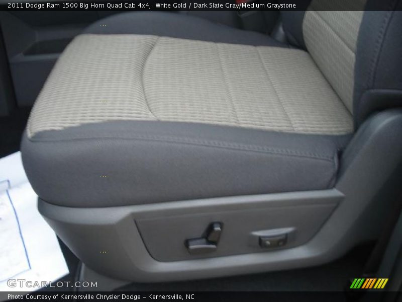 White Gold / Dark Slate Gray/Medium Graystone 2011 Dodge Ram 1500 Big Horn Quad Cab 4x4