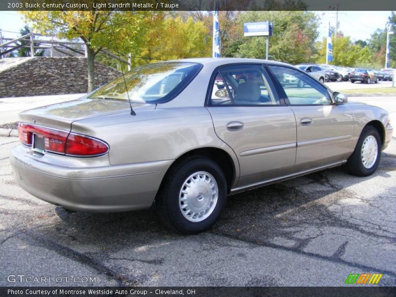 Light Sandrift Metallic / Taupe 2003 Buick Century Custom