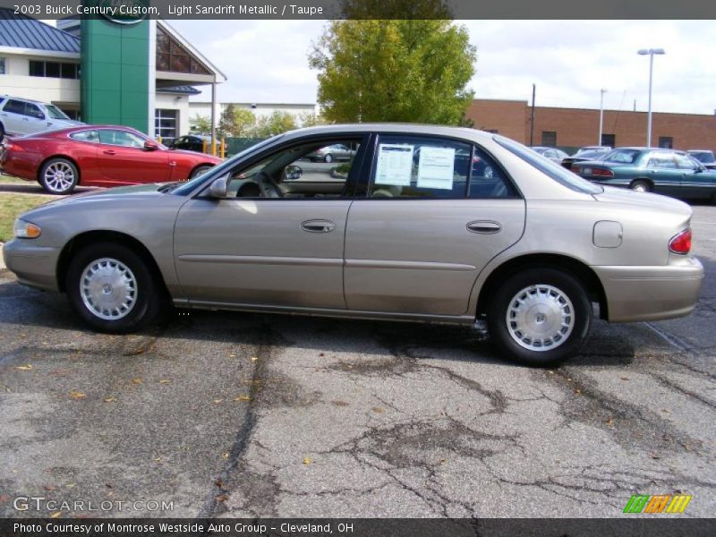 Light Sandrift Metallic / Taupe 2003 Buick Century Custom