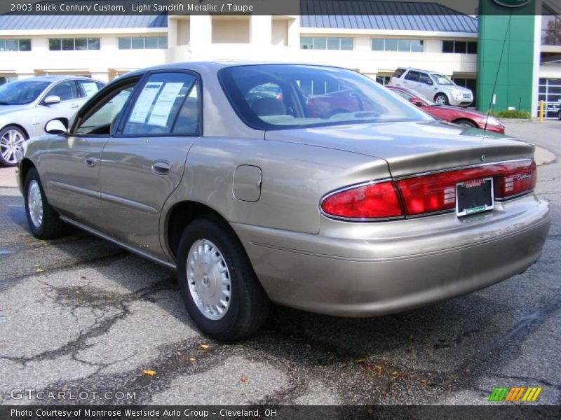 Light Sandrift Metallic / Taupe 2003 Buick Century Custom
