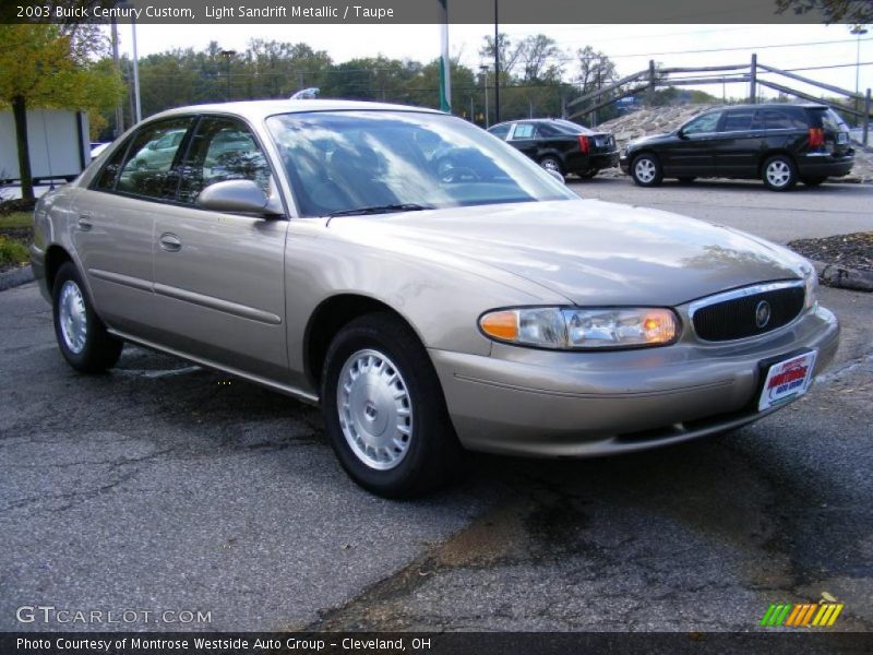 Light Sandrift Metallic / Taupe 2003 Buick Century Custom