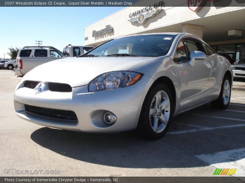 Liquid Silver Metallic / Medium Gray 2007 Mitsubishi Eclipse GS Coupe