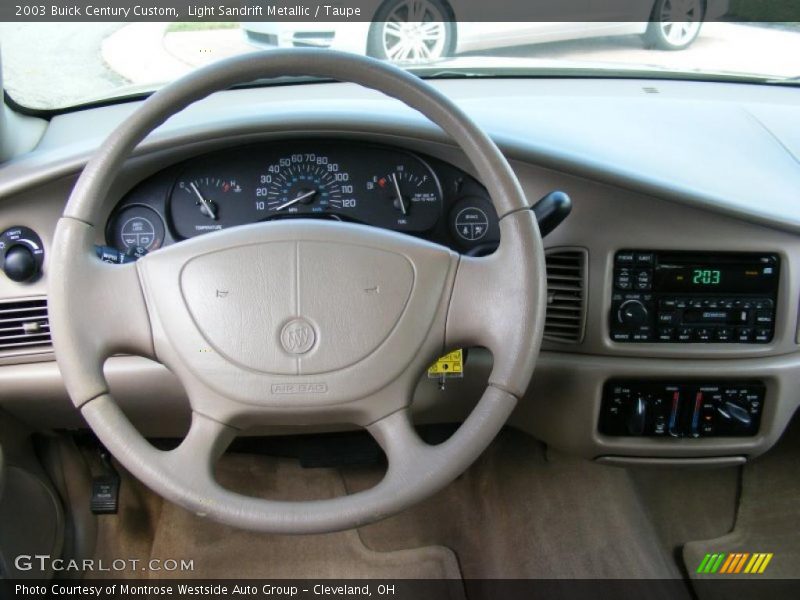 Light Sandrift Metallic / Taupe 2003 Buick Century Custom